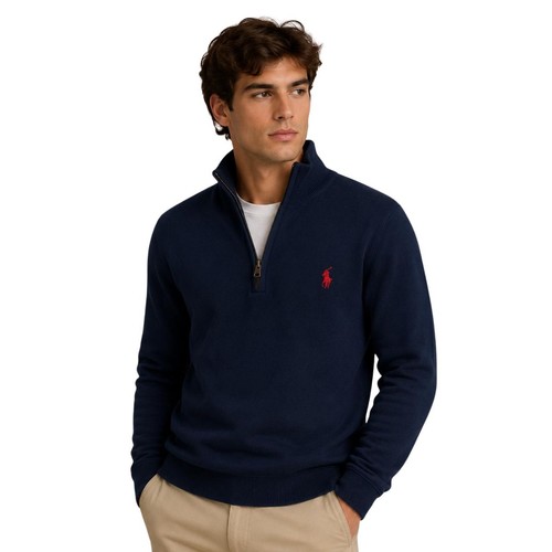 Men quarter zip polo - , men's